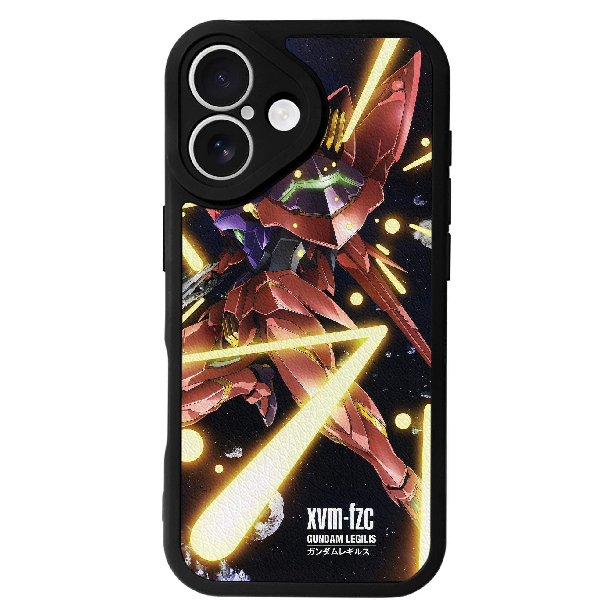 （画像用） 機動戦士ガンダム Mobile Suit Gundam 【iPhone 16シリーズ対応】シリコンスマホケース（レザー調） 材質：シリコン
